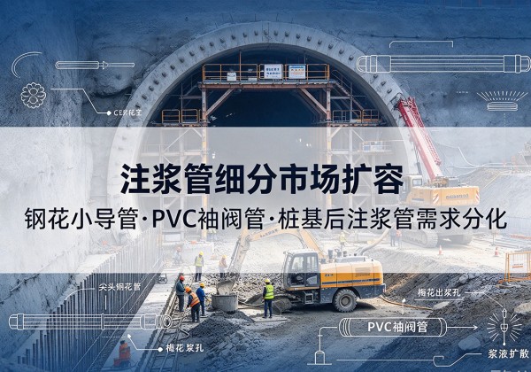 灌阳注浆管细分市场扩容，隧道钢花小导管、PVC 袖阀管、桩基后注浆管需求分化